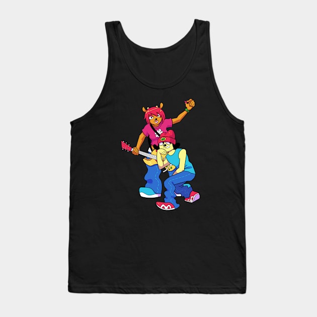 Parappa and Lammy Tank Top by scrims